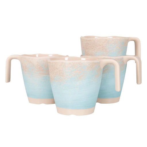 Gimex Stone Line Mug Beige 300ml 4 Pieces Gimex - UK Camping And Leisure