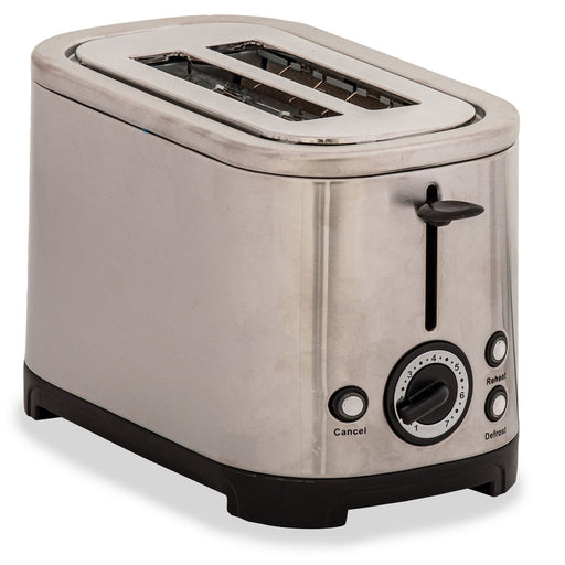 Rocket low wattage polished stainless steel Caravan toaster (2 slice) Quest - UK Camping And Leisure