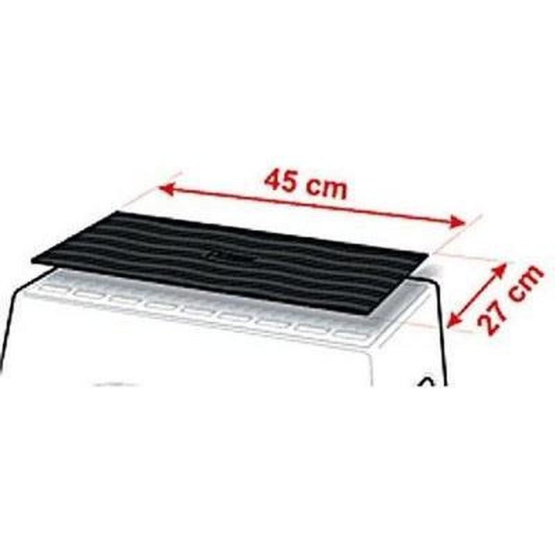 Fiamma Black 27 X 45 Cm Step Mat For Magnum Fiamma Single Step Anti Skid Rubber 06374-01- Fiamma - UK Camping And Leisure