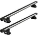 Thule SlideBar Evo Roof Bars Aluminum fits Vauxhall Zafira 2007-2011 MPV 5-dr with Flush Rails Thule - UK Camping And Leisure