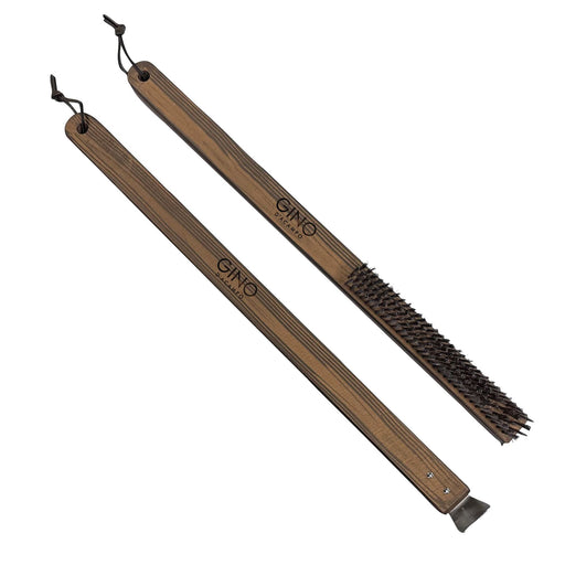 Gino Wooden Handle Wire Brush Gino - UK Camping And Leisure