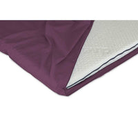 Duvalay Zipped Sheet for Compact Travel Topper 66 x 2.5cm (Plum)