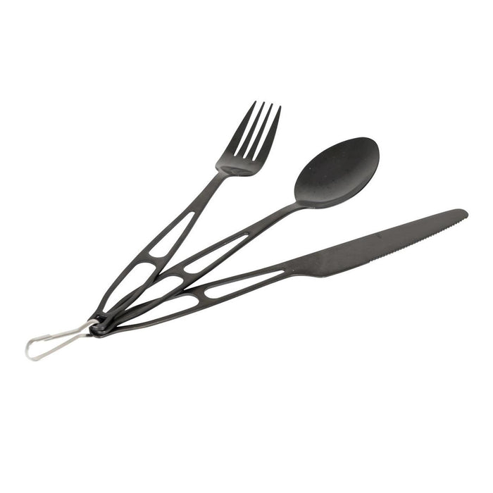 Bo-Camp Outdoor Cutlery In Cover 3 Pieces Bo-Camp - UK Camping And Leisure