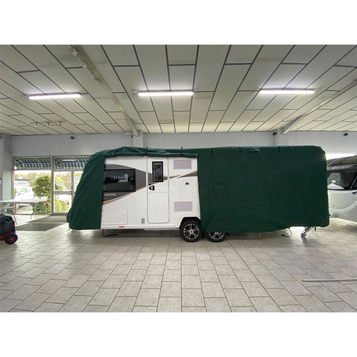 Caravan cover max (medium , 420 - 510 cm) green 4343G8