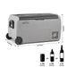 Dellonda Portable Fridge Freezer/Cool Box with LED Display 36L DL13 Dellonda - UK Camping And Leisure