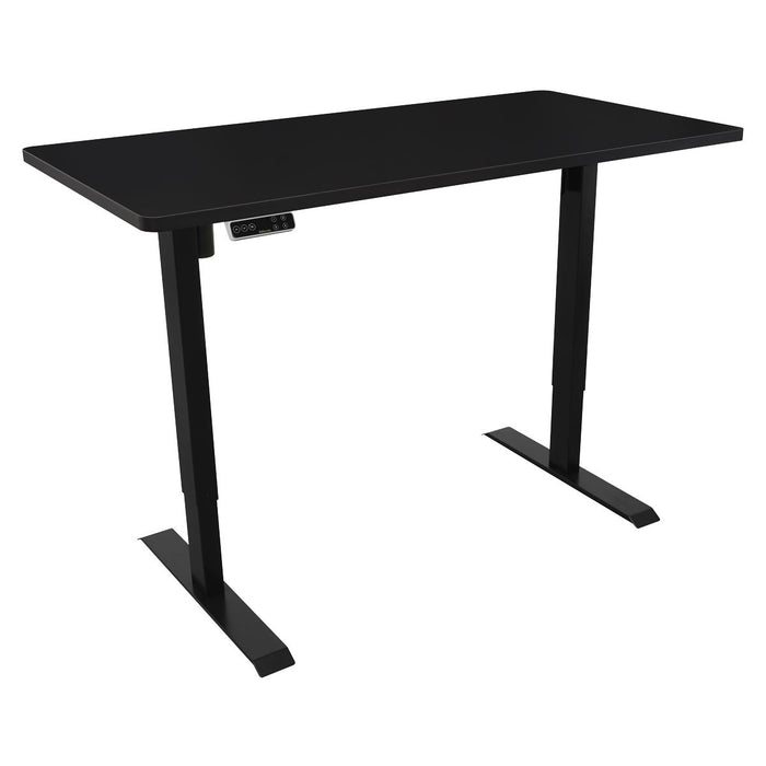 Dellonda Black Electric Height Adjustable Standing Desk Memory Quiet 1400x700mm Dellonda - UK Camping And Leisure