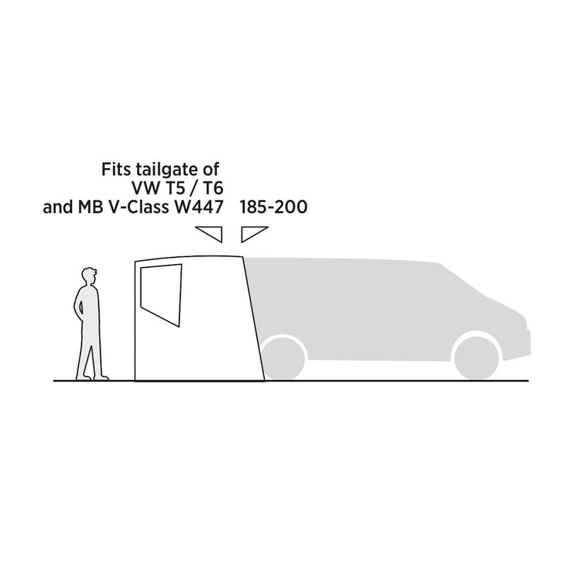 Easy Camp Krossbu Campervan Tailgate Rear Awning 185-200cm for VW Mercedes - View 11