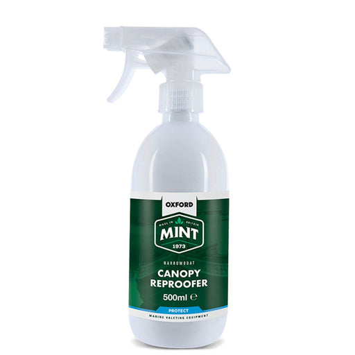 Waterproof Your Narrowboat Canopy with Oxford Mint Canopy Reproofer (500ml) Oxford - UK Camping And Leisure