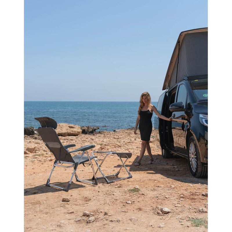 Crespo Footrest AL/231 Dark Grey Crespo - UK Camping And Leisure