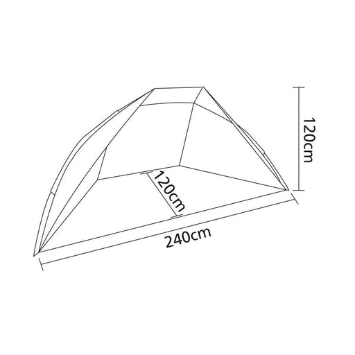 Bo-Camp Beach Screen Grey/Blue Bo-Camp - UK Camping And Leisure