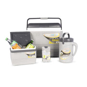 Vango Pinnacle 5 Piece Camping Cool Box Set 32 4.5 Litre 2.5L Flask 2 Ice Bricks