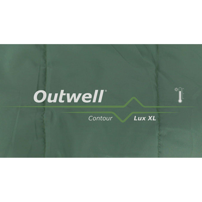 Outwell Contour Lux XL Sleeping Bag 3 Season Green