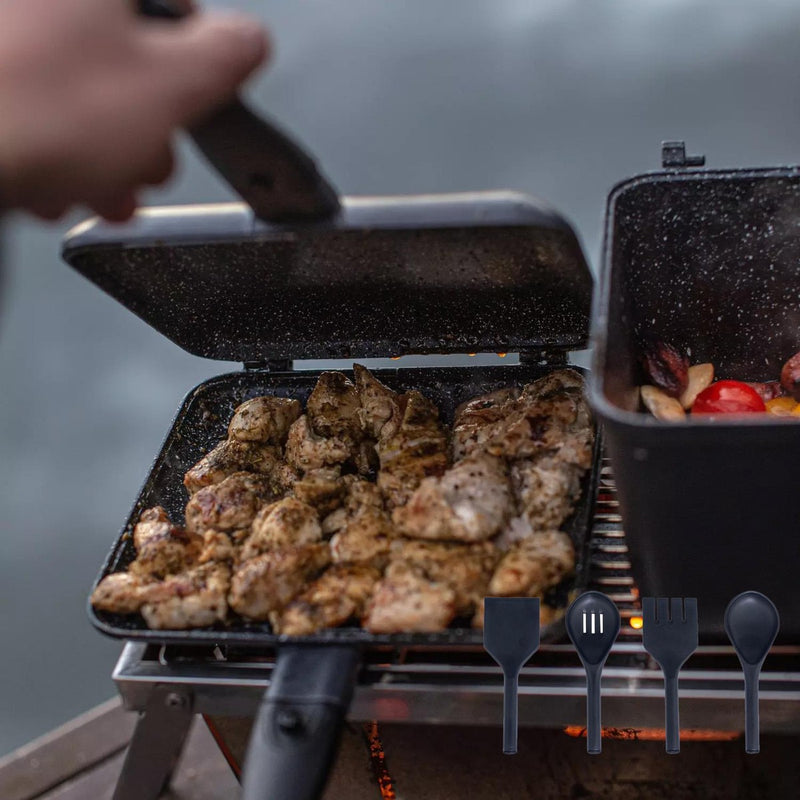 Ridgemonkey XL Connect Deep Pan & Griddle Granite Edition Fishing Camping Cook RidgeMonkey - UK Camping And Leisure