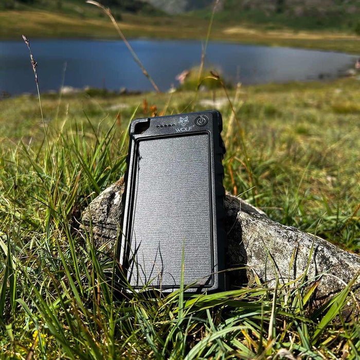 Wolf Outdoors SPB-10 Solar Power Bank Black Edition Wolf Outdoors - UK Camping And Leisure