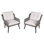 Dellonda Buxton Rattan Wicker Outdoor Chair Set 2pc DG79 Dellonda - UK Camping And Leisure