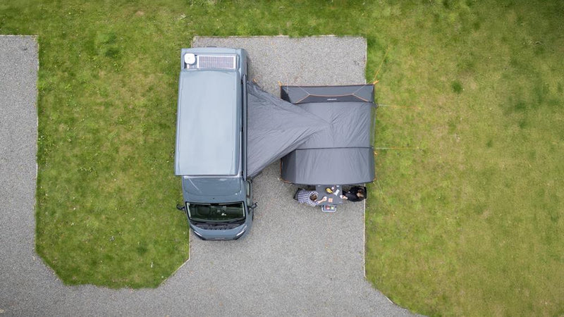 Vango Cove III Mid Smoke Drive Away Awning (215-255) | poled, waterproof, sewn-in groundsheet, lightweight