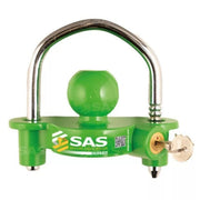 SAS Green Hitchlock Caravan Trailer Universal Hitch Coupling Tow Ball Lock Security SAS - UK Camping And Leisure