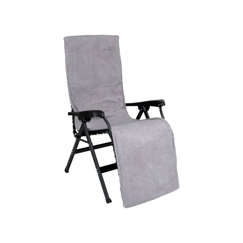 Bo-Camp Chair Cover L Universal Padded Terry Cloth Light Grey Bo-Camp - UK Camping And Leisure