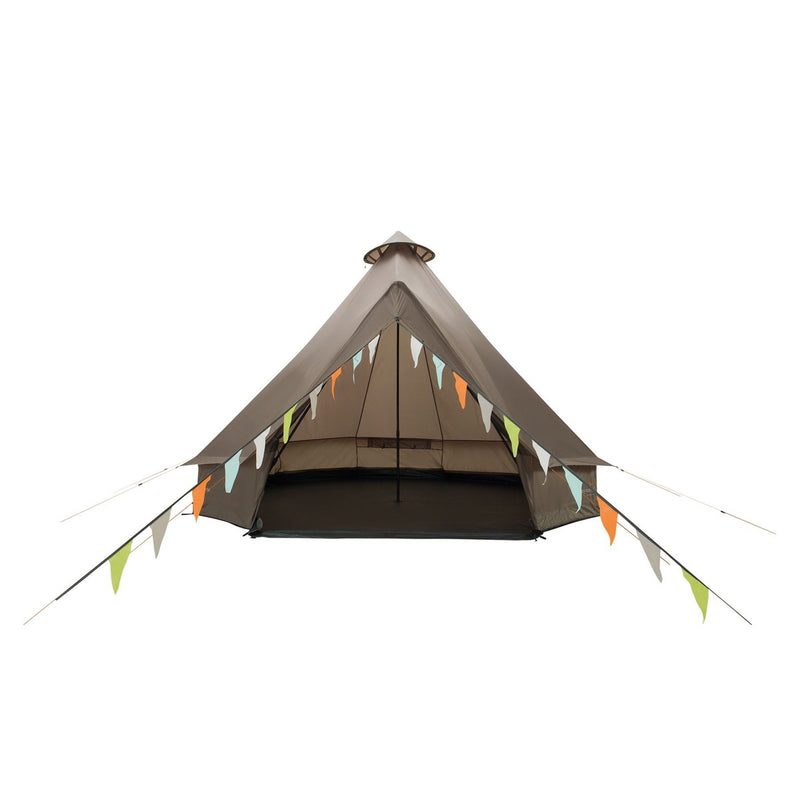Easy Camp Vaulen Tipi Tent Dark Sand 7 Person Easy Camp - UK Camping And Leisure