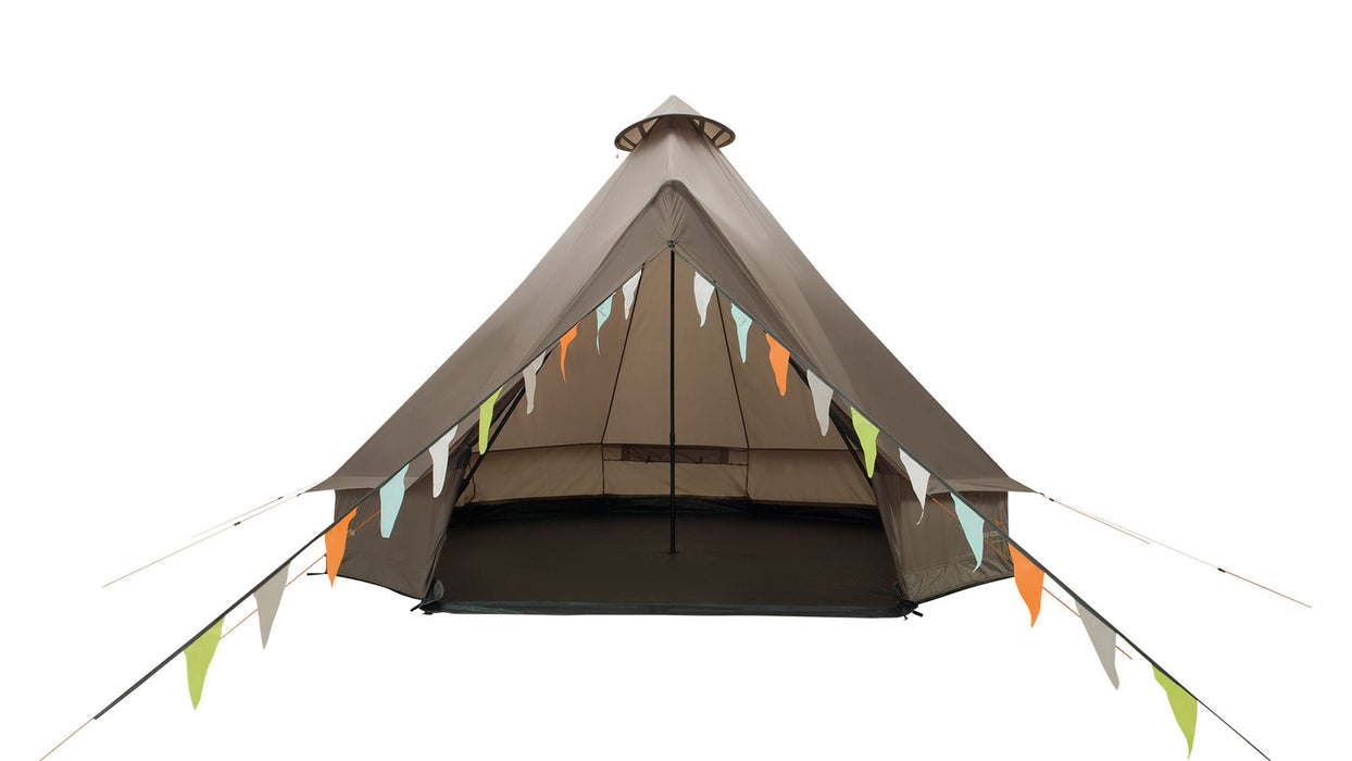 Easy Camp Vaulen Tipi Tent Dark Sand 7 Person Easy Camp - UK Camping And Leisure