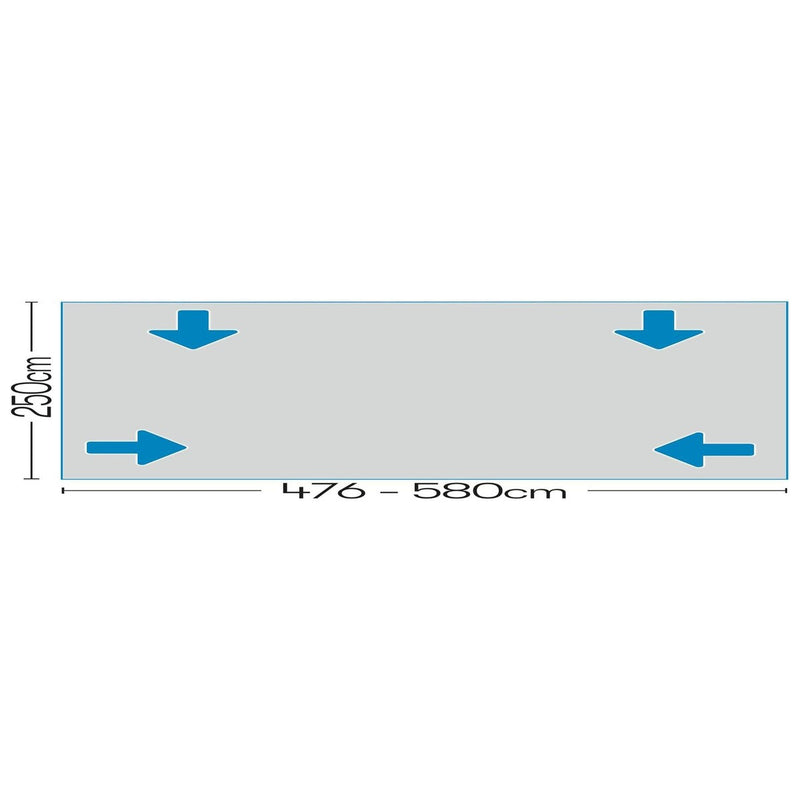 Galaxy 2 Air Full Awning (1051 - 1085cm : Size 11 : XL) 12037110000002 Quest - UK Camping And Leisure