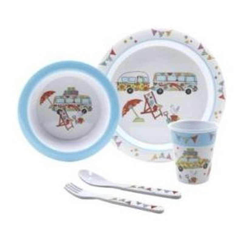 Childs Dinner Set Happy Holiday HH005 UK Camping And Leisure - UK Camping And Leisure