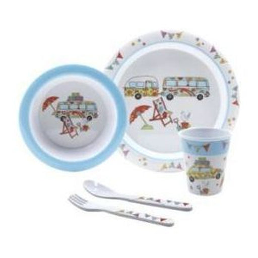 Childs Dinner Set Happy Holiday HH005 UK Camping And Leisure - UK Camping And Leisure