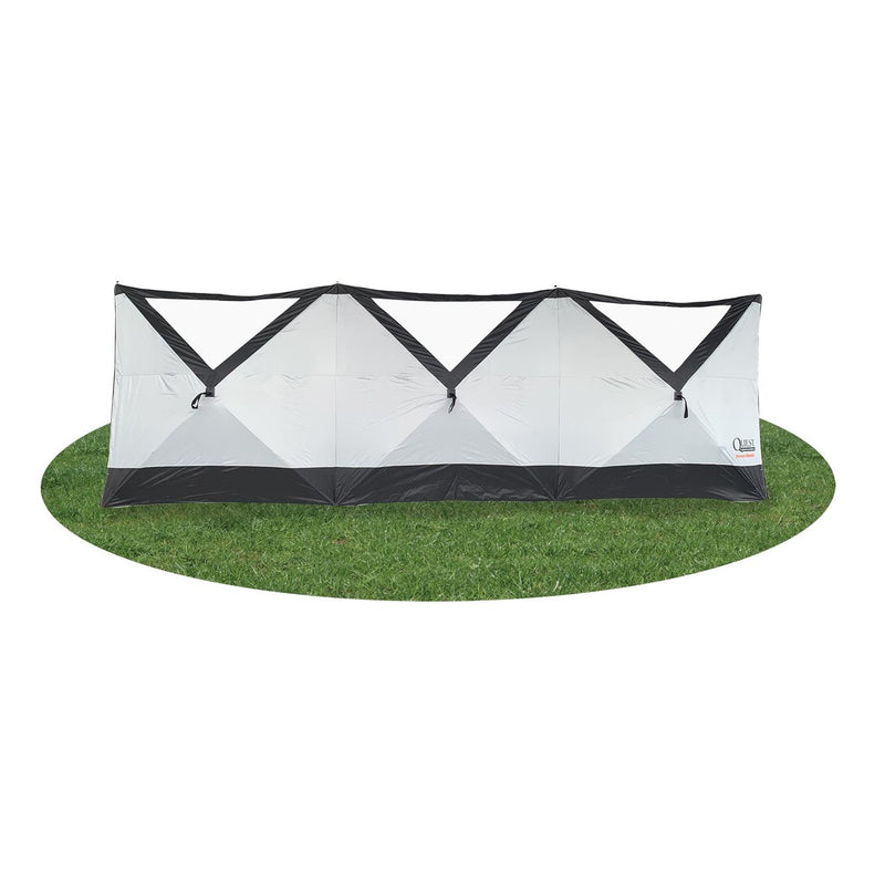 Quest Screen Shield Quad Vision Pop Up Windbreak (3 panel) With Windows Quest Leisure - UK Camping And Leisure