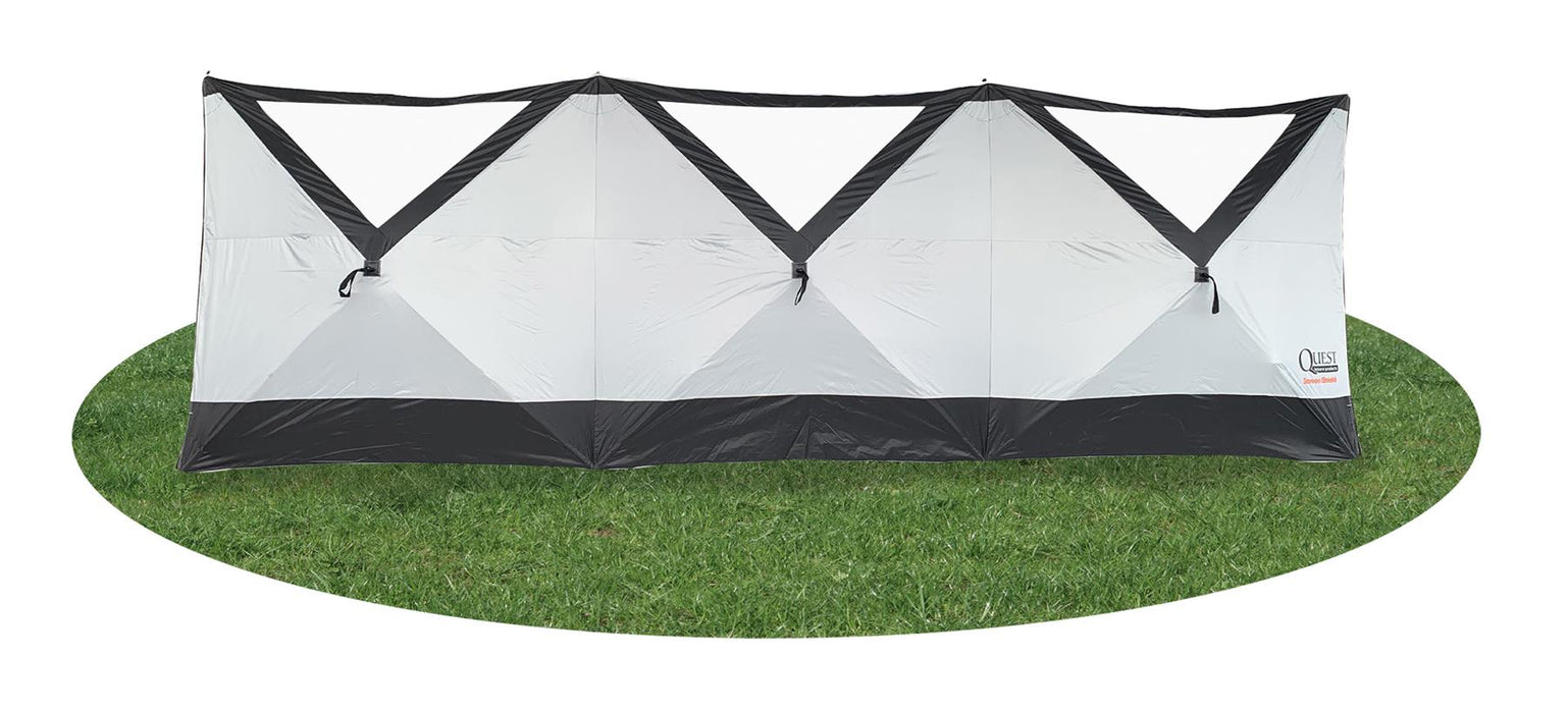 Quest Screen Shield Quad Vision Pop Up Windbreak (3 panel) With Windows Quest Leisure - UK Camping And Leisure