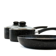Leisurewize 3 Piece Induction Pan Set Black Marble Caravan Motorhome LW701 - Image 2 of 6 | UK Camping and Leisure