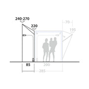 Outwell Mid/Tall Connection Park PowerAir Access zone 240-270cm - View 4