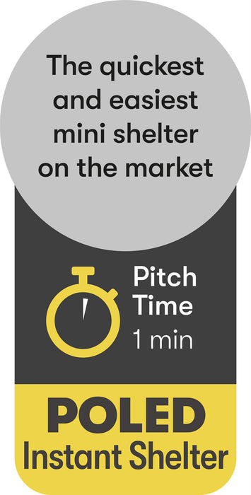 Quest Screen House 4 Mini pop up Gazebo Grey Quest Leisure - UK Camping And Leisure