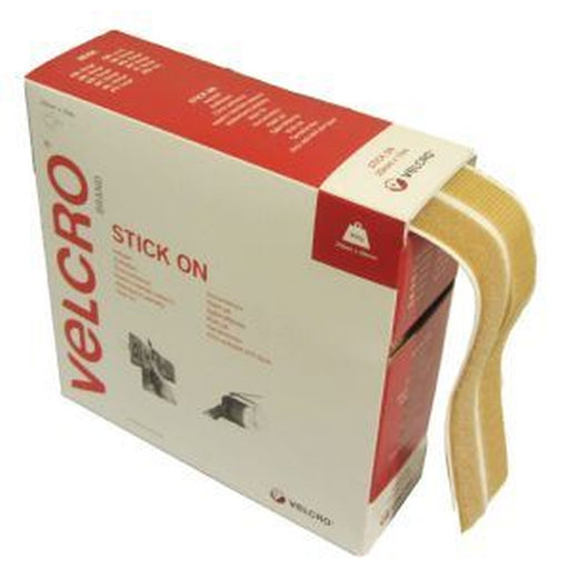 Velcre Brand Stick/Stick Dispenser Ecru 10M Roll Vel-Ec60221 UK Camping And Leisure - UK Camping And Leisure