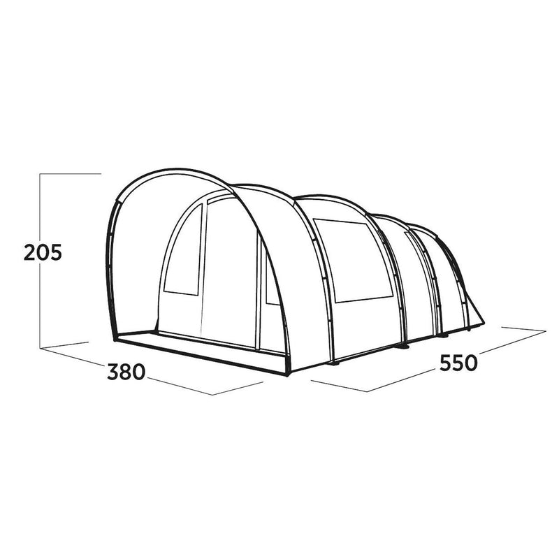 Easy Camp Skarvan 6 Pole Tent Blue 6 Person Easy Camp - UK Camping And Leisure