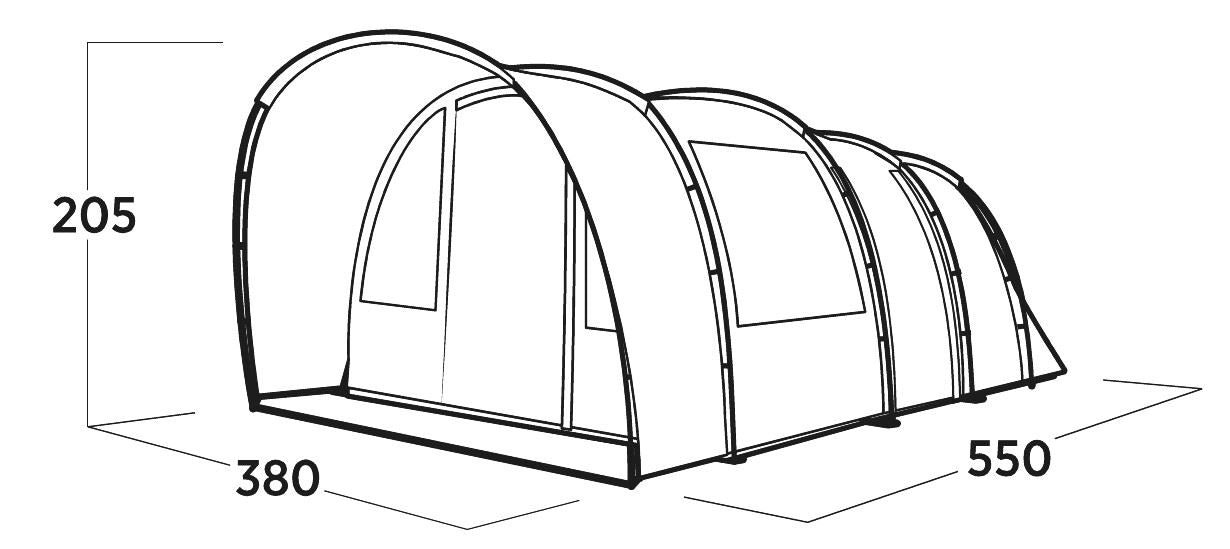 Easy Camp Skarvan 6 Pole Tent Blue 6 Person Easy Camp - UK Camping And Leisure