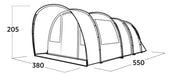Easy Camp Skarvan 6 Pole Tent Blue 6 Person Easy Camp - UK Camping And Leisure