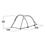 Easy Camp Hemsedal 2 Person Tunnel Tent 2 Berth Festival Camping - View 12