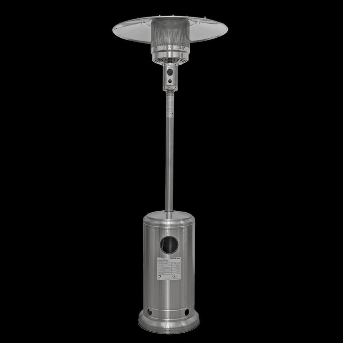 Dellonda 13kW Stainless Steel Commercial Gas Outdoor Garden Patio Heater Wheels UK Camping And Leisure
