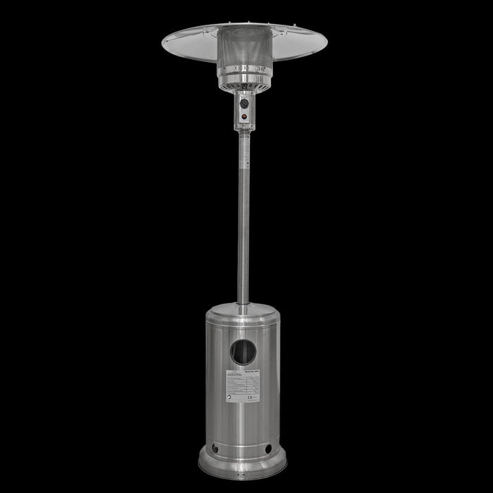 Dellonda 13kW Stainless Steel Commercial Gas Outdoor Garden Patio Heater Wheels Dellonda - UK Camping And Leisure