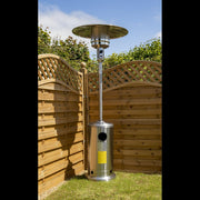 Dellonda 13kW Stainless Steel Commercial Gas Outdoor Garden Patio Heater Wheels Dellonda - UK Camping And Leisure
