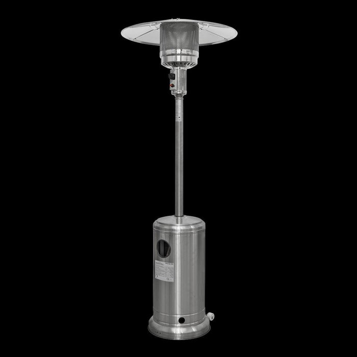 Dellonda 13kW Stainless Steel Commercial Gas Outdoor Garden Patio Heater Wheels Dellonda - UK Camping And Leisure