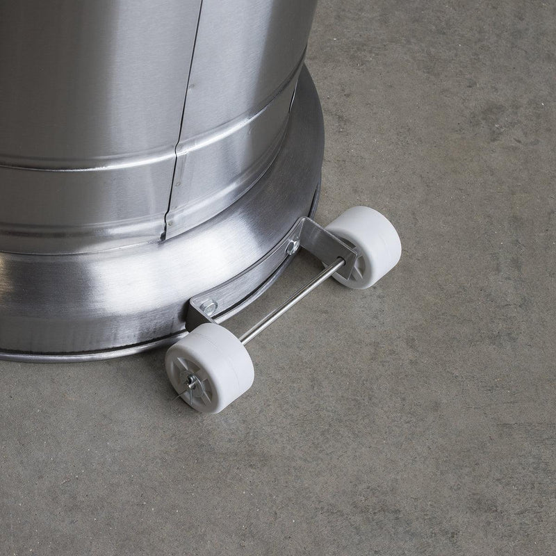 Dellonda 13kW Stainless Steel Commercial Gas Outdoor Garden Patio Heater Wheels Dellonda - UK Camping And Leisure