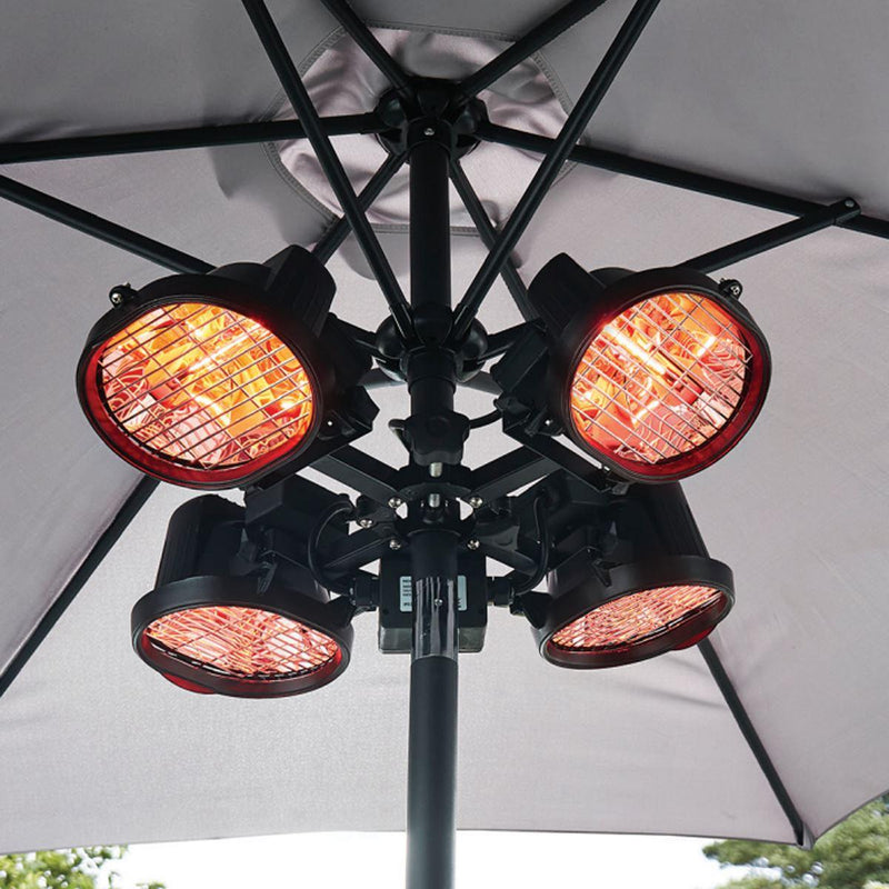 Dellonda 1800W Folding Parasol/Gazebo Infrared Heater Dellonda - UK Camping And Leisure