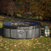 Dellonda 2-4 Person Inflatable Hot Tub Spa with Smart Pump - Rattan Effect Dellonda - UK Camping And Leisure