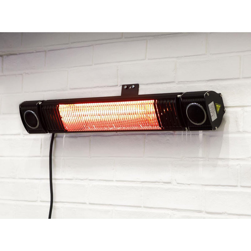 Dellonda 2000W Infrared Outdoor Patio Heater with Speakers Dellonda - UK Camping And Leisure