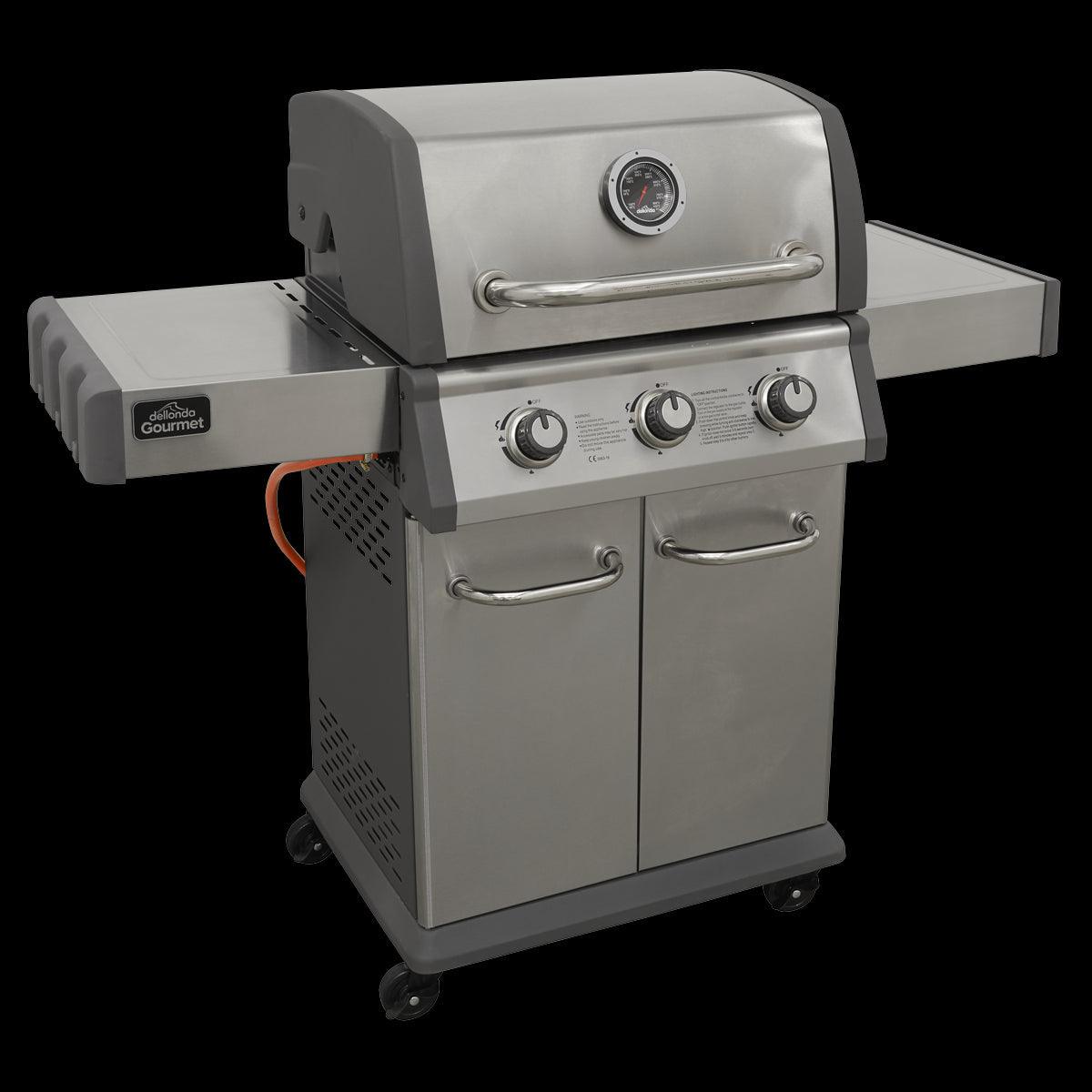 Dellonda 3 Burner Deluxe Gas BBQ — UK Camping And Leisure