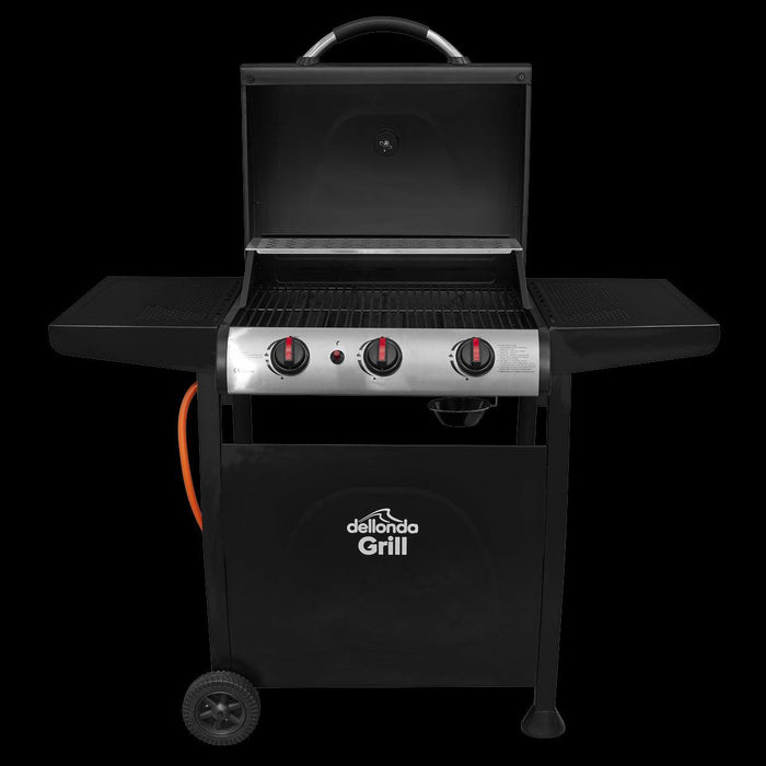 Dellonda 3 Burner Gas BBQ UK Camping And Leisure