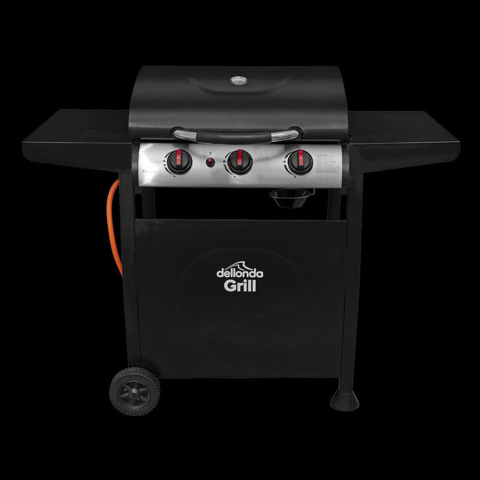 Dellonda 3 Burner Gas BBQ UK Camping And Leisure