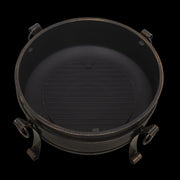 Dellonda 30" Deluxe 2-in-1 Outdoor Fire Pit & Coffee Table Antique Bronze Effect Dellonda - UK Camping And Leisure