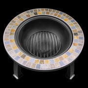 Dellonda 30" Deluxe Traditional Style Fire Pit Outdoor Heater - Slate Dellonda - UK Camping And Leisure